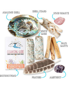 Kit de Ahumado y Limpieza Blue River Sage - Salvia, Palo Santo, Abulón 2