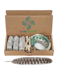 Kit de Sahumerio Sarimoire - 3 Varitas de Salvia Blanca 10cm