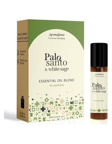 Aceite Esencial Roll-On Palo Santo y Salvia Blanca 10ml Aromafume