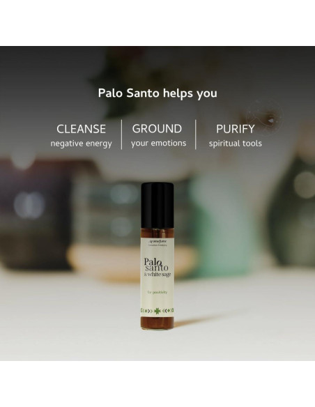 Aceite Esencial Roll-On Palo Santo y Salvia Blanca 10ml Aromafume