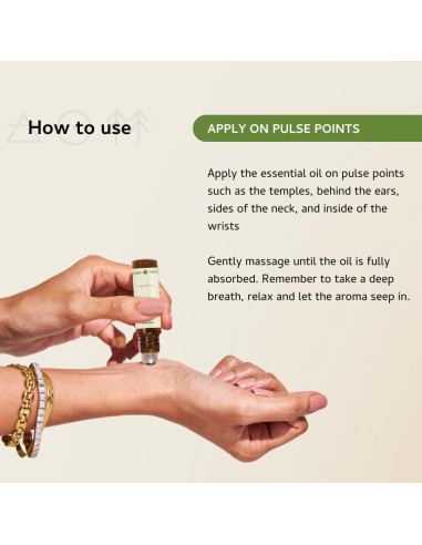 Aceite Esencial Roll-On Palo Santo y Salvia Blanca 10ml Aromafume