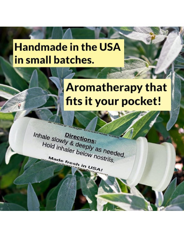 Inhalador Nasal de Aromaterapia Urban ReLeaf - Salvia Pura 7cm