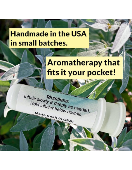 Inhalador Nasal de Aromaterapia Urban ReLeaf - Salvia Pura 7cm