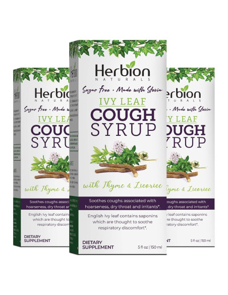 Jarabe Natural Herbion de Hiedra y Tomillo 148 ml - Sin Azúcar