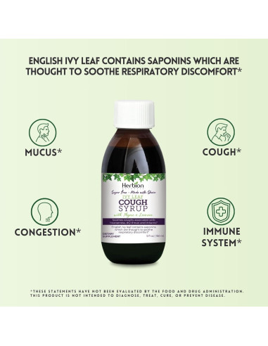 Jarabe Natural Herbion de Hiedra y Tomillo 148 ml - Sin Azúcar