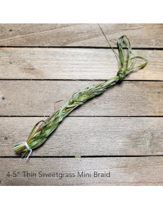 Trenza de Hierba Dulce Hecha a Mano 10-12 cm para Ritual 2