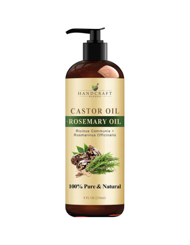 Aceite de Ricino, Romero y Almendra Dulce 100% Puro 236ml