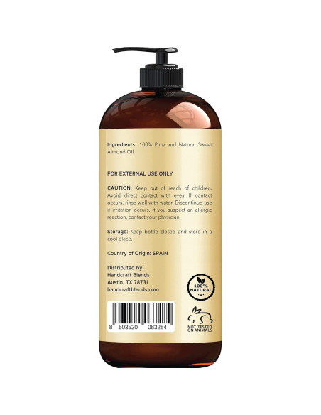 Aceite de Ricino, Romero y Almendra Dulce 100% Puro 236ml