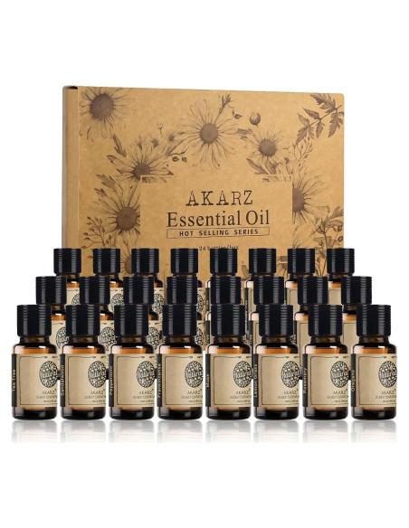 Set de 24 Aceites Esenciales AKARZ 10 ML Aromas Variados