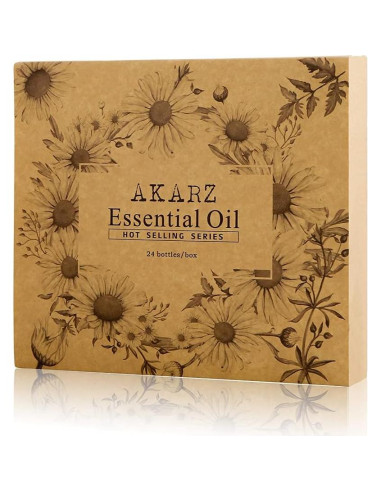 Set de 24 Aceites Esenciales AKARZ 10 ML Aromas Variados