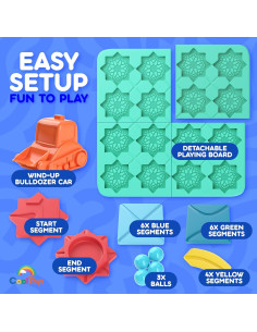 CoolToys Construye-Pista Rompecabezas Lógico 4 Niveles 2