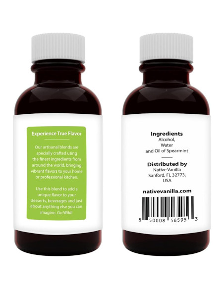 Extracto de Menta Verde Pura Vainilla Nativa 118.3 ml