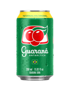 Soda Guaraná Antarctica Regular 350 ml - Paquete de 12 Latas 2