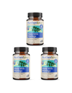 Suplemento de Lactancia Motherlove Más Leche Moringa 135 Cápsulas