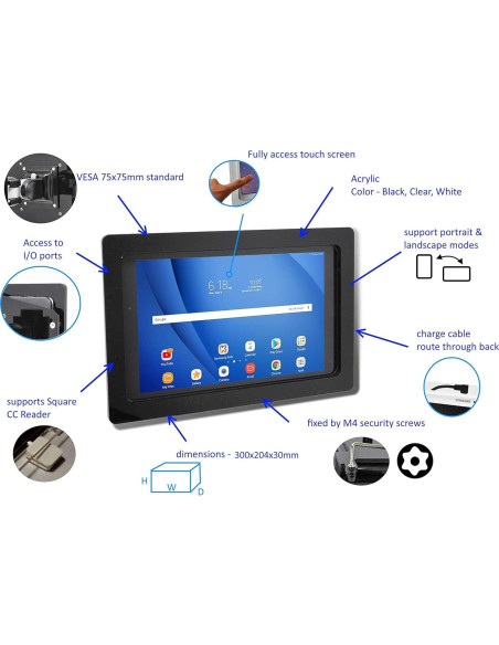 Funda Acrílica Antirrobo TABcare para Lenovo TAB M10 Plus 10.6"