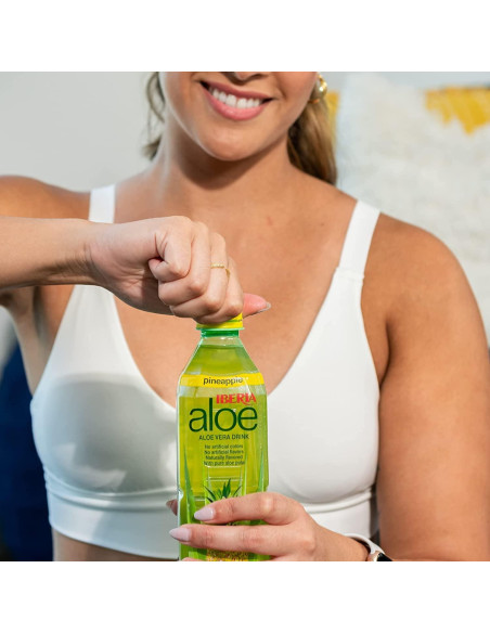 Bebida de Jugo de Aloe Vera Iberia Original 280 ml - Paquete de 6