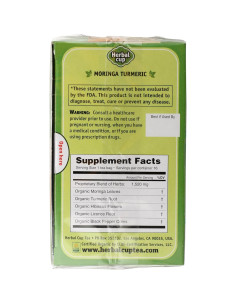 Té Herbal Orgánico de Moringa y Cúrcuma Herbal Cup - 16 Bolsitas 2
