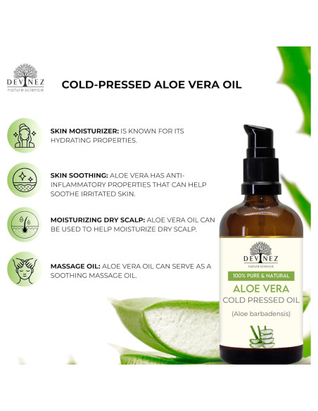 Aceite de Aloe Vera Prensado en Frío Devinez 30ml | Hidratante Piel y Cabello Aceite de Aloe Vera Prensado en Frío Devinez 30ml | Hidratante Piel y Cabello