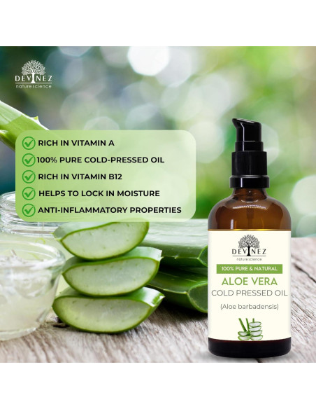 Aceite de Aloe Vera Prensado en Frío Devinez 30ml | Hidratante Piel y Cabello Aceite de Aloe Vera Prensado en Frío Devinez 30ml | Hidratante Piel y Cabello