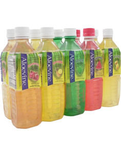 Aloevine Jugo de Aloe Vera 500 ml - Paquete de 10 Sabores 2