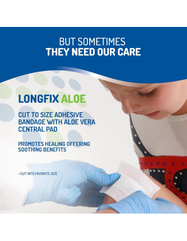 Vendaje Adhesivo Longfix Aloe 50.8 x 7.6 cm - Alivio del Dolor