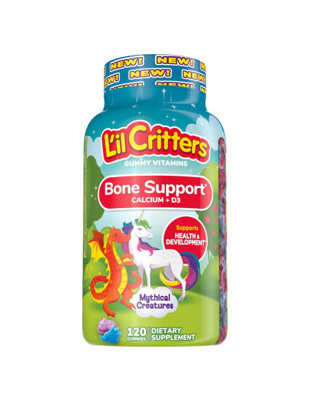 Gomitas L'il Critters Soporte Óseo 120ct - Calcio y Vitamina D