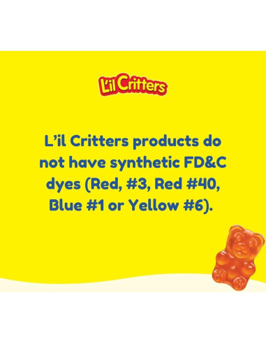 Gomitas L'il Critters Soporte Óseo 120ct - Calcio y Vitamina D