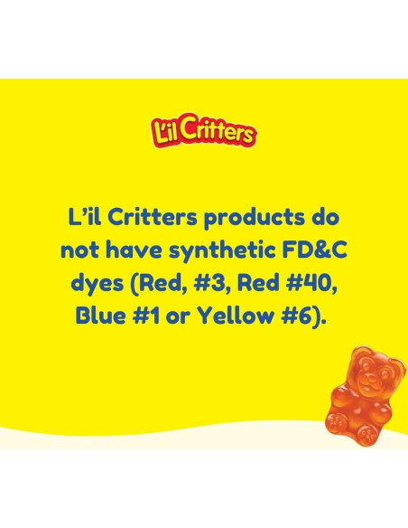 Gomitas L'il Critters Soporte Óseo 120ct - Calcio y Vitamina D