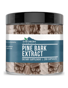 Extracto de Corteza de Pino Earthborn Elements 200 Cápsulas Puras
