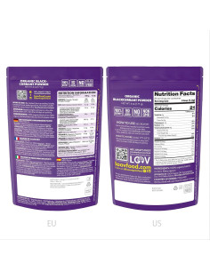 Polvo de Grosella Negra Orgánico LOOV 170 g Liofilizado 2