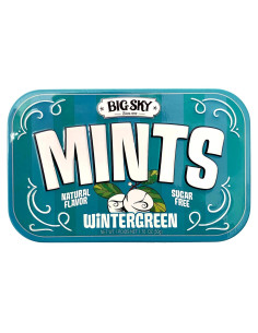 Caramelo Sin Azúcar Big Sky Menta Invierno 50g - Lata 6 Unidades