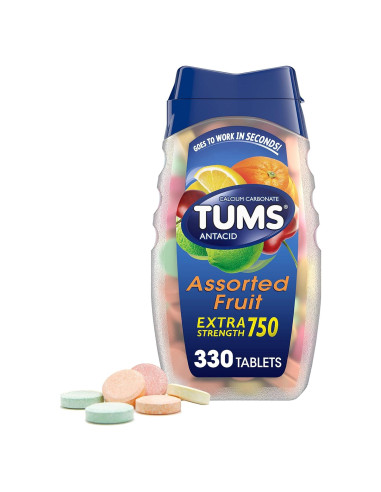Tabletas Masticables TUMS Antiácido Extra Fuerte 330 Unidades