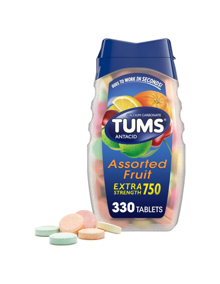 Tabletas Masticables TUMS Antiácido Extra Fuerte 330 Unidades