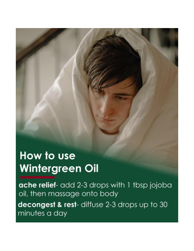 Aceite Esencial Puro GreenHealth Gaulteria 946 ml - Aromaterapia