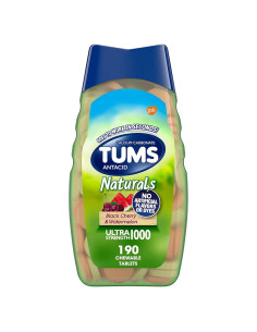TUMS Naturals Antacid Chews Ultra Strength 190g Cereza y Sandía