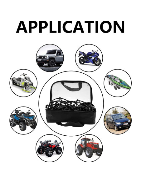 Red de Carga Funmit 56x96 cm con 12 Ganchos Ajustables