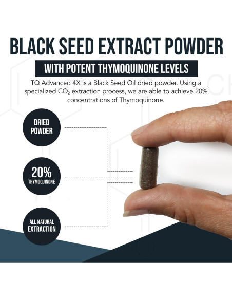 Cápsulas de Aceite de Semilla Negra TQ-Advanced 4X 25mg - 60 Unidades