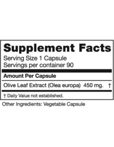 Extracto de Hoja de Olivo Seagate 90 Cápsulas Antioxidantes