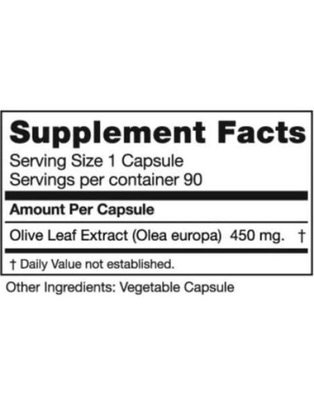 Extracto de Hoja de Olivo Seagate 90 Cápsulas Antioxidantes