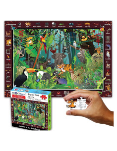 Rompecabezas Think2Master 500 Piezas Animales Selva 68x48cm