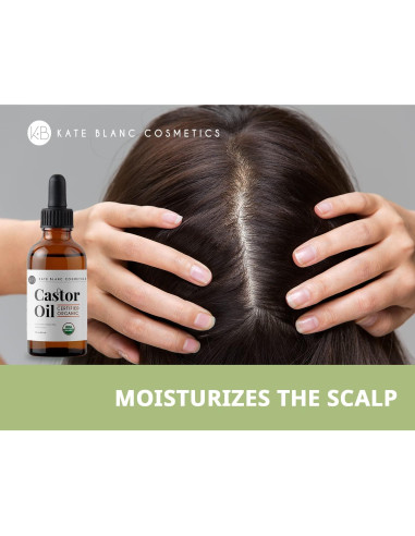 Aceite de Ricino Orgánico Kate Blanc 59ml - Hidratante Cabello y Piel