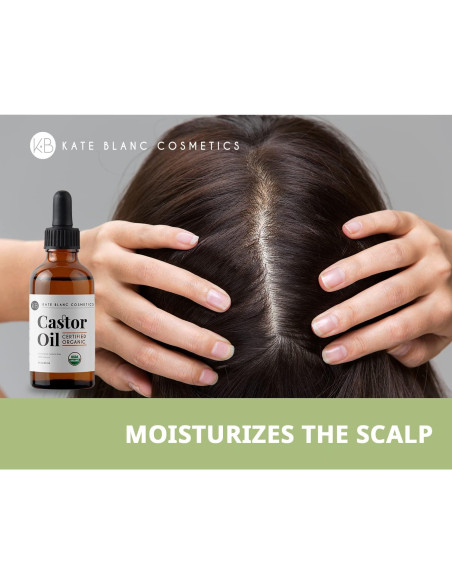 Aceite de Ricino Orgánico Kate Blanc 59ml - Hidratante Cabello y Piel