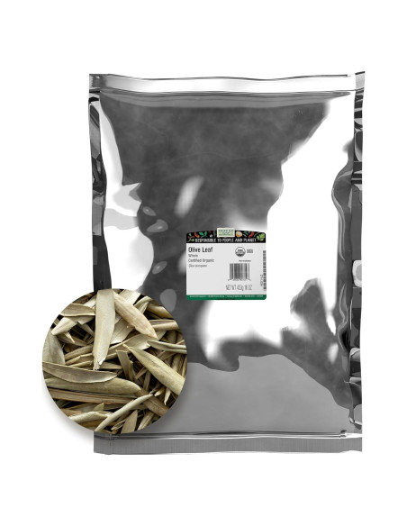 Hojas de Olivo Orgánicas Enteras Frontier Co-op 454g - Kosher