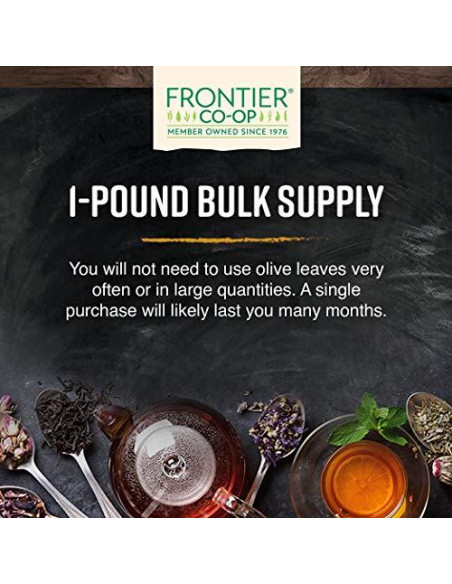 Hojas de Olivo Orgánicas Enteras Frontier Co-op 454g - Kosher