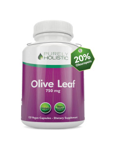 Extracto de Hoja de Olivo Purely Holistic 750mg - 120 Cápsulas Veganas