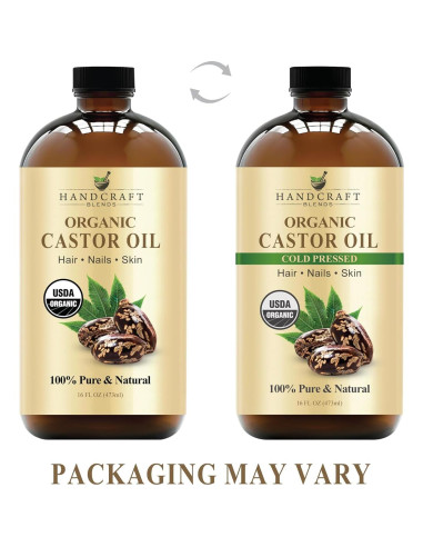 Aceite de Ricino Orgánico Handcraft Blends 473 ml - 100% Puro