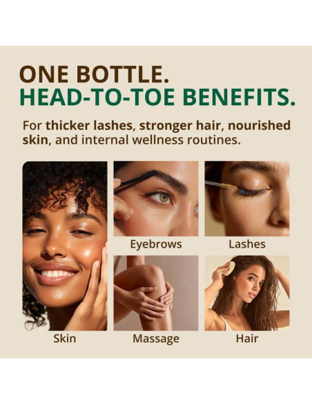 Aceite de Ricino Orgánico RejuveNaturals 473ml - Crecimiento Cabello