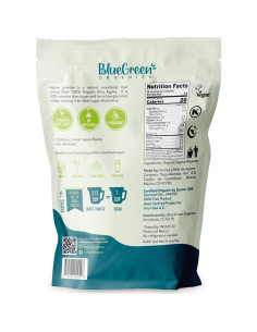 Polvo de Agave Orgánico AZUL VERDE 0.35 Kg Keto Vegano 2