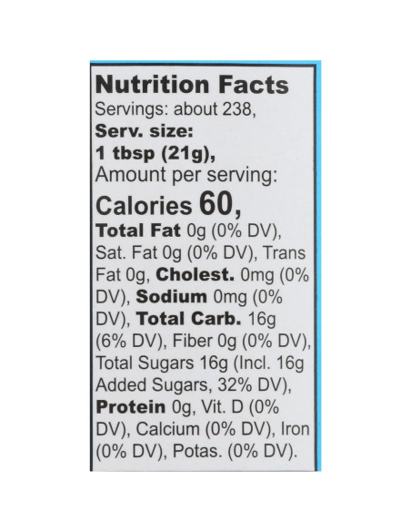Edulcorante Orgánico de Agave Azul Wholesome 5L - Sin Gluten