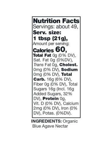 Jarabe de Agave Azul Orgánico Kirkland - 2 Botellas 1.06 L